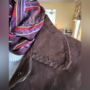 Jose Luis Luxury Suede Fitted Jacket Buffalo Nickel Buttons